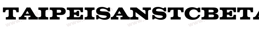 TAIPEISANSTCBETA BOL字体转换